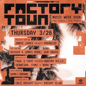 Factory Town Music Week 2026 (Thursday Pass) event cover