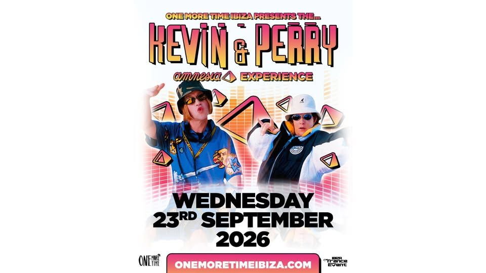 Kevin and Perry Amnesia Experience 2026 event cover