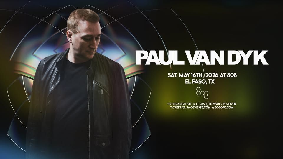 PAUL VAN DYK 5.16.26 at 808 event cover