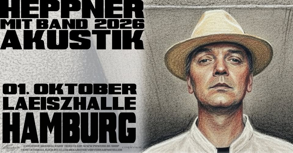 Peter Heppner & Band • Hamburg • Laeiszhalle event cover