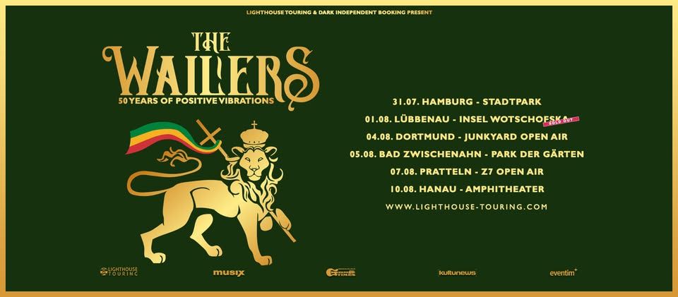 The Wailers - 50 Years of Positive Vibrations | Hamburg event cover