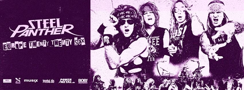 STEEL PANTHER - Europe Twenty Twenty S€X Tour event cover