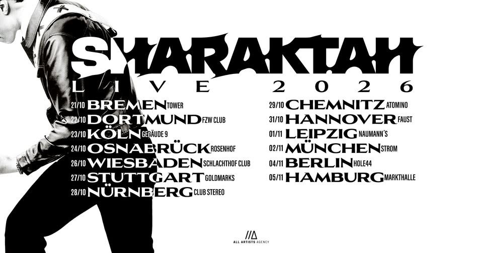 Sharaktah /// Live 2026 /// Hamburg event cover