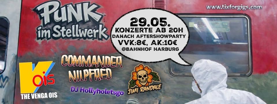 Punk im Stellwerk! Feat.: THE VENGA OIS, COMMANDER NILPFRED, JIMI RANDALE, event cover