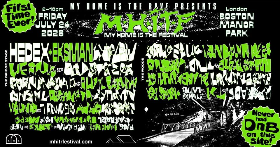 Hedex Presents - My Home Is The Rave Festival - London event cover
