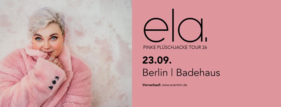 ela. – Pinke Plüschjacke Tour // Berlin event cover
