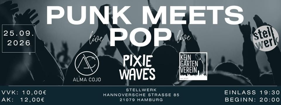 Punk Meets Pop/ Pixie Waves, Alma Cojo, Kein Garten Verein event cover