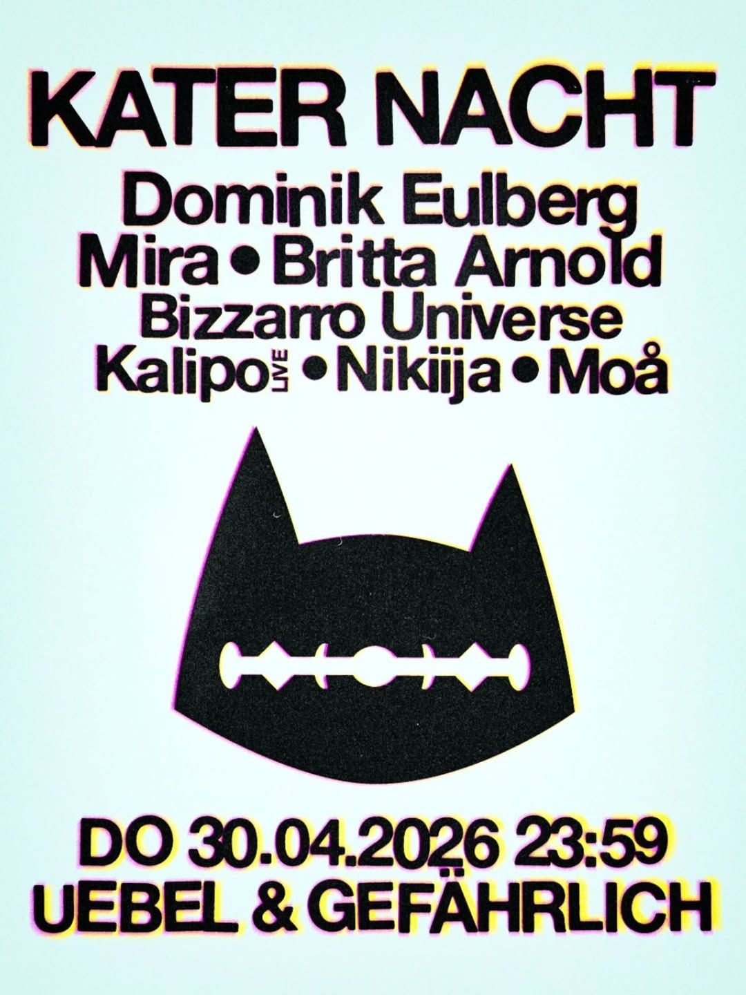 Kater Nacht with Dominik Eulberg, Mira, Britta Arnold, Kalipo (live) event cover