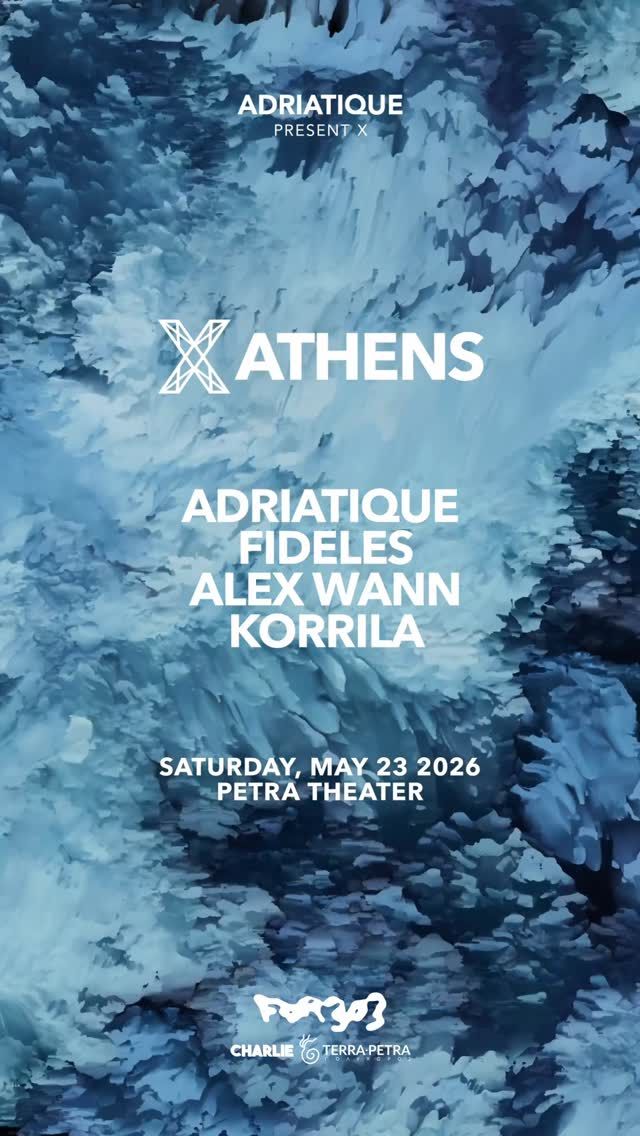 Adriatique Present X Athens event cover