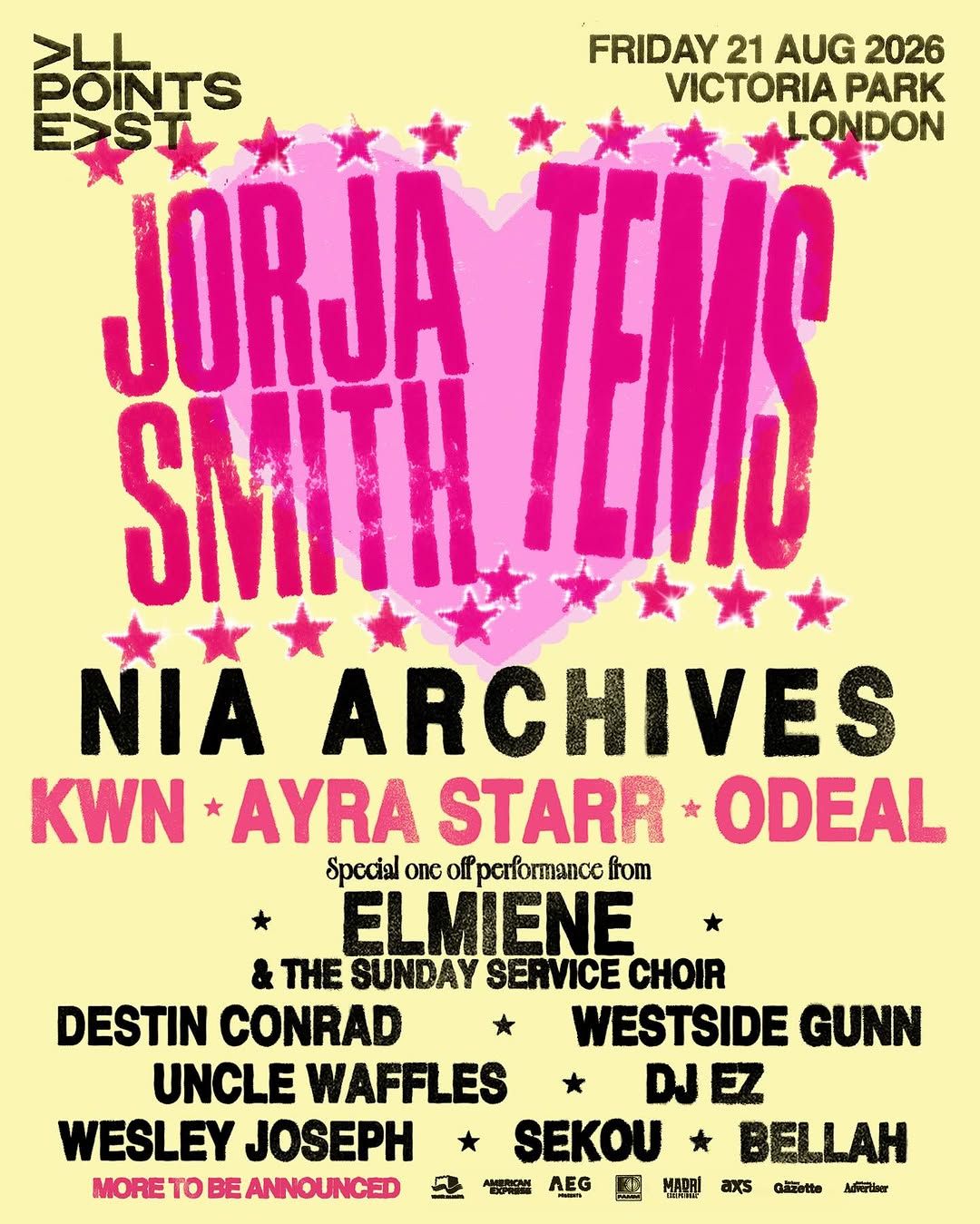 All Points East: Jorja Smith & Tems event cover