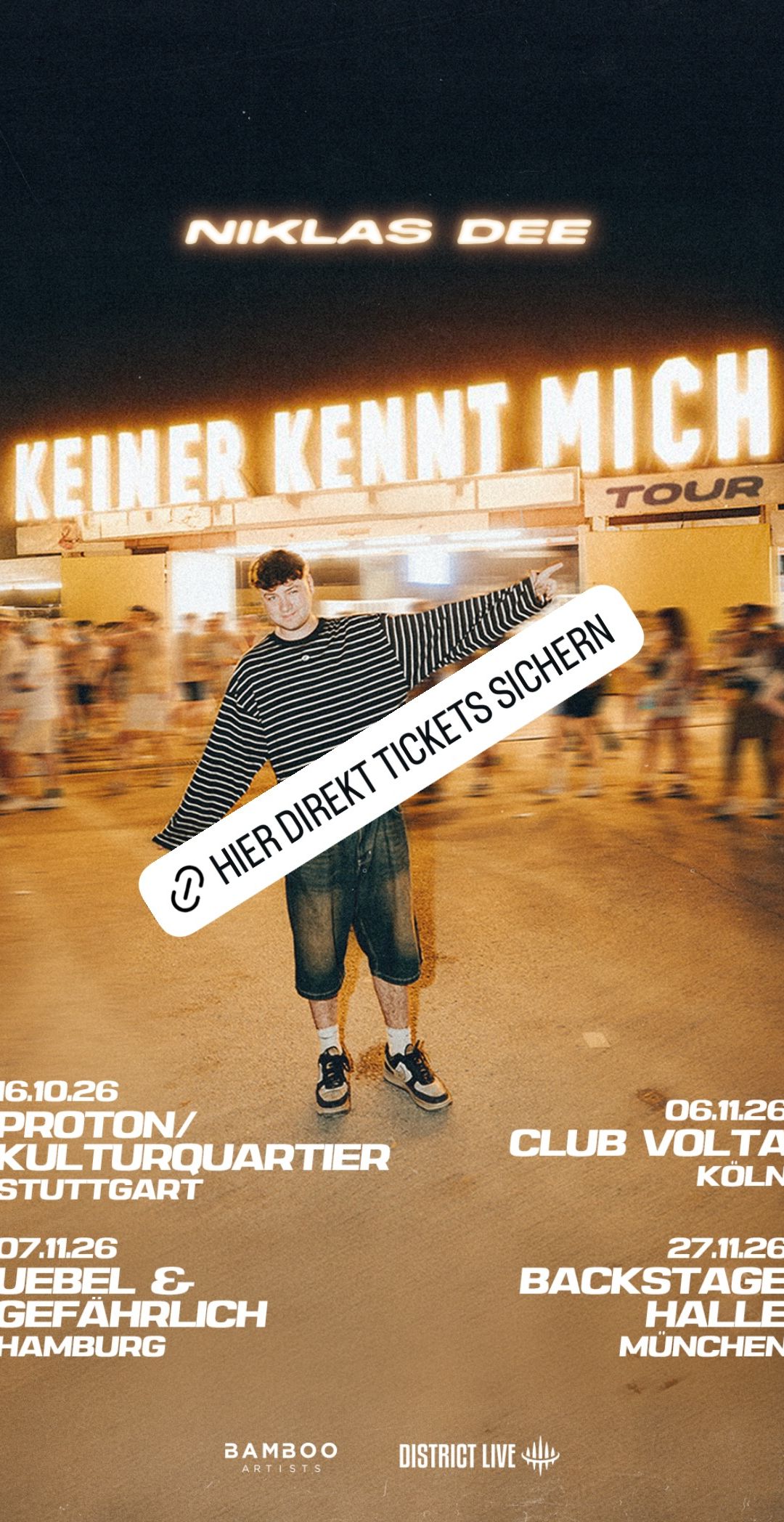 Niklas Dee - Keiner kennt mich Tour event cover