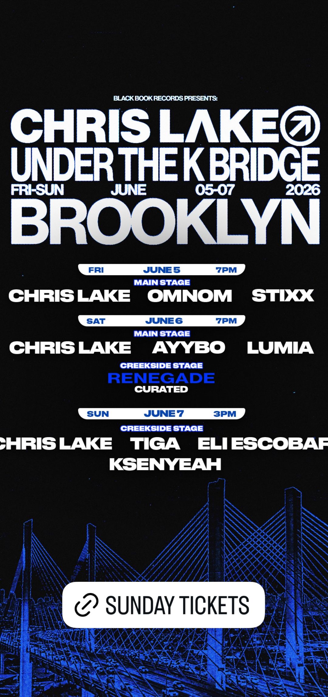 Chris Lake Under the K Bridge event cover