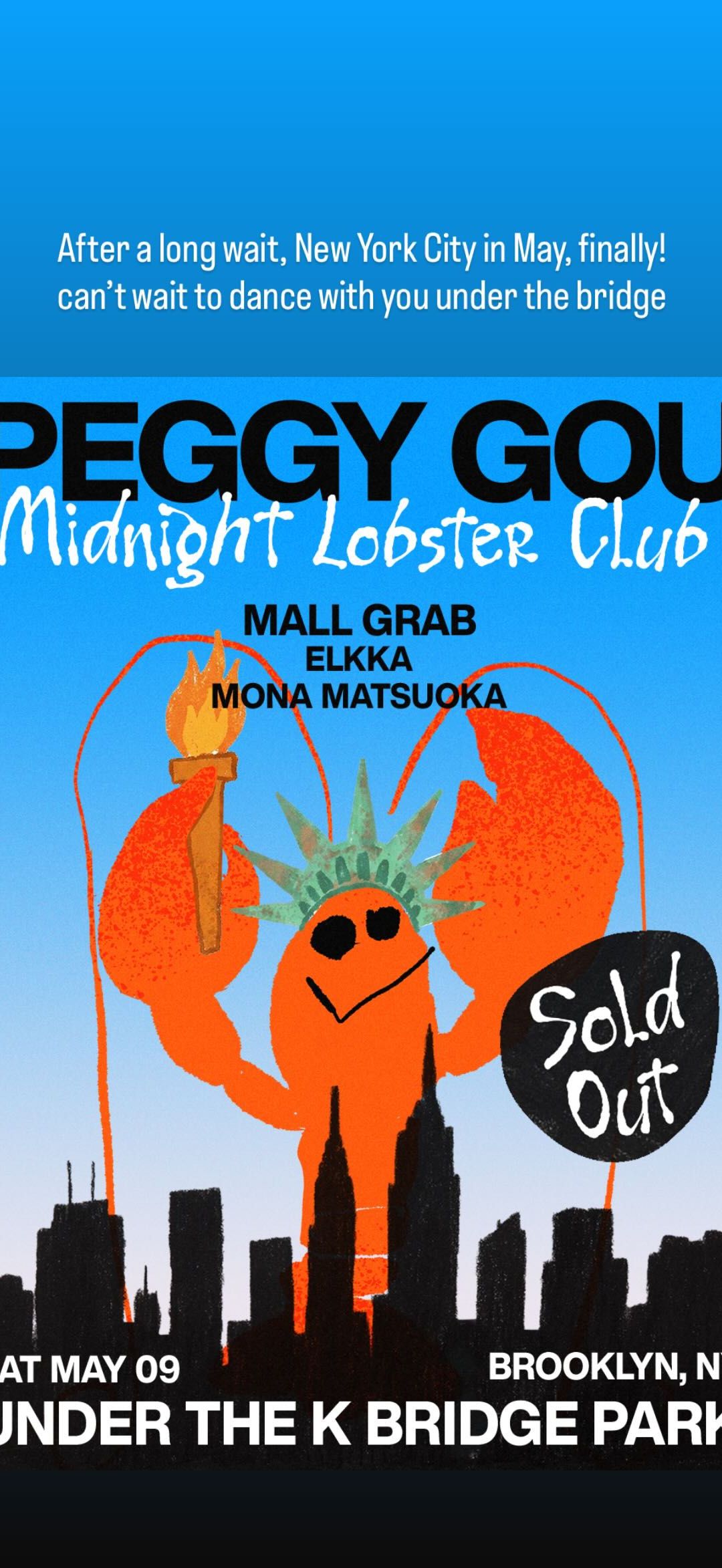 Peggy Gou: Midnight Lobster Club event cover