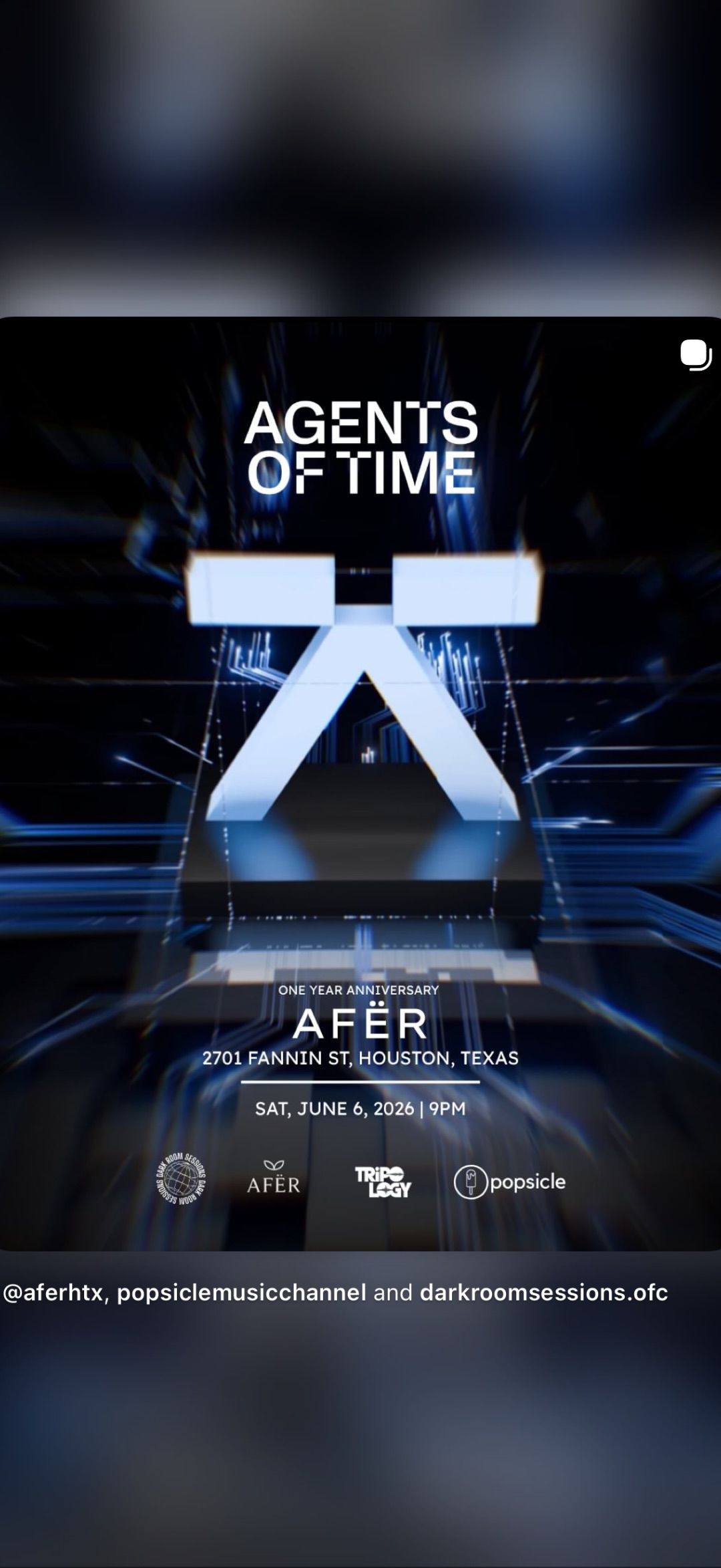 Agents Of Time - One Year Anniversary AFËË R event cover