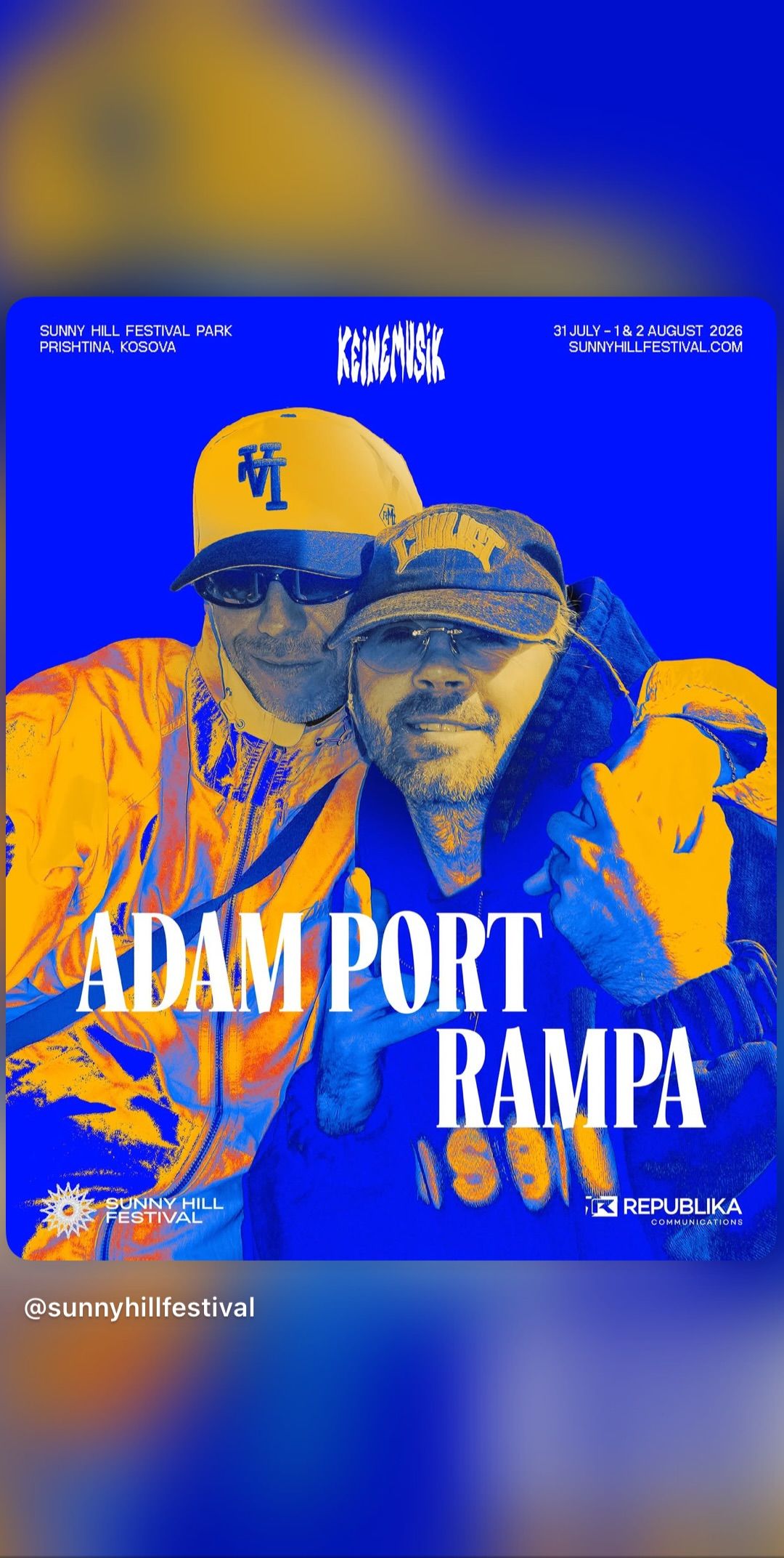 Sunny Hill Festival: Adam Port & Rampa event cover