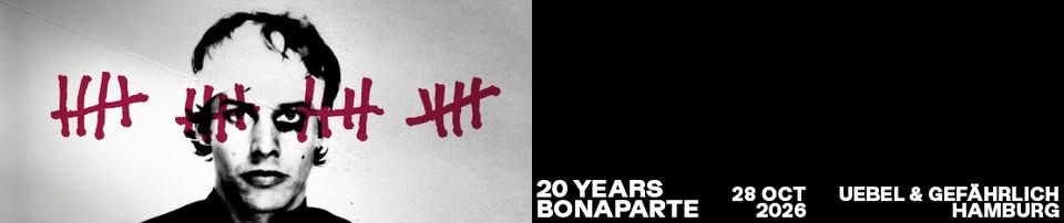 20 Jahre BONAPARTE event cover